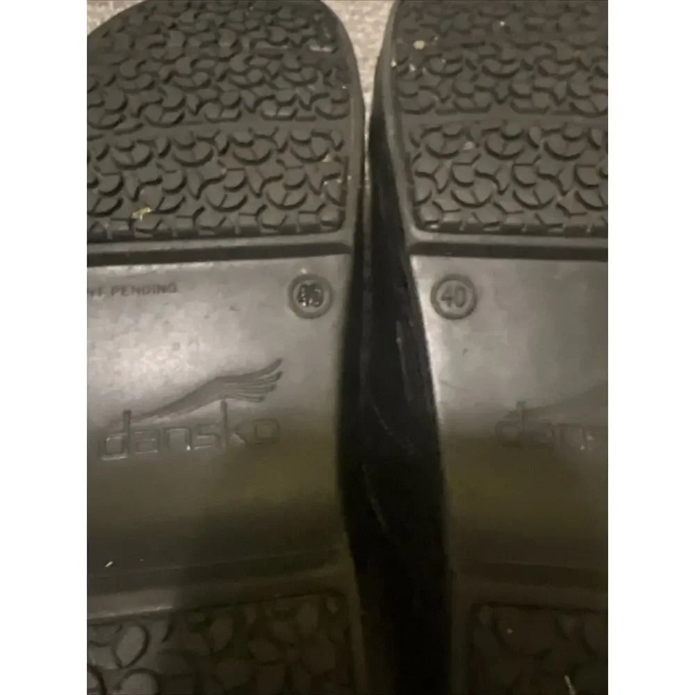 DANSKO Professional XP Clogs Black Leather 40 EU 9 US